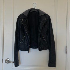 Hollister faux leather jacket
